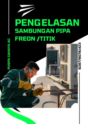 Las Sambungan Pipa Freon /titik – Jasa Service AC Terdekat & Profesional