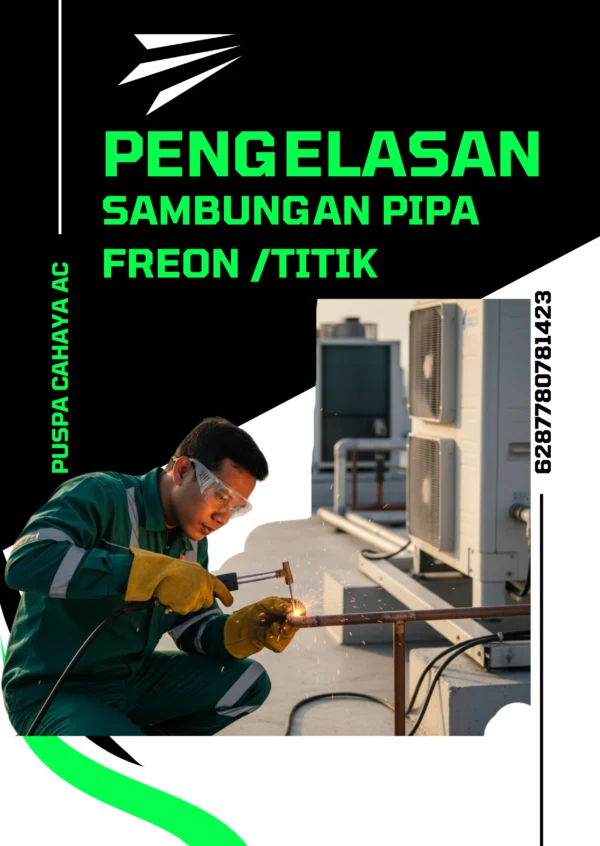 Las Sambungan Pipa Freon /titik – Jasa Service AC Terdekat & Profesional