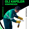 Teknisi AC sedang mengganti oli kapiler pada kompresor AC