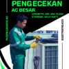 Teknisi AC sedang melakukan pengecekan AC besar tipe cassette dan VRF