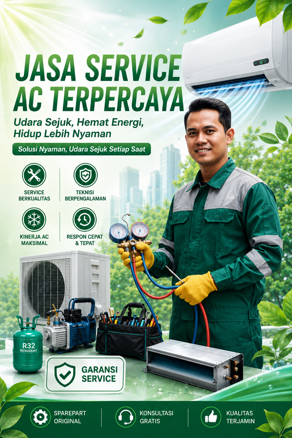 Header jasa sevice ac jabodetabek puspa cahaya ac